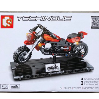 ตัวต่อ Sembo 701100 ชุด TECHNIQUE : Motorcycle 1 จำนวนตัวต่อ 171 ชิ้น