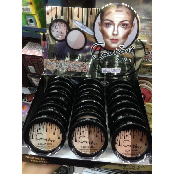 hasaya girl contour pressed contouring powder&amp;highlighter in one