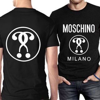 เสื้อยืด พิมพ์ลาย Moschino Milano TshIrt 2 ด้าน สําหรับผู้ชาย และผู้หญิง