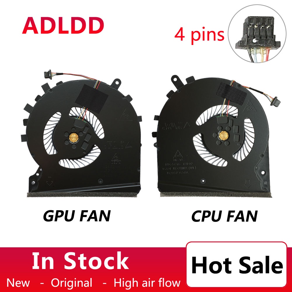 พัดลมระบายความร้อน CPU GPU แล็ปท็อปใหม่ HP OMEN 5 PLUS 15-DK TPN-C141 ND85C16-18L02 ND85C16-18L03L57