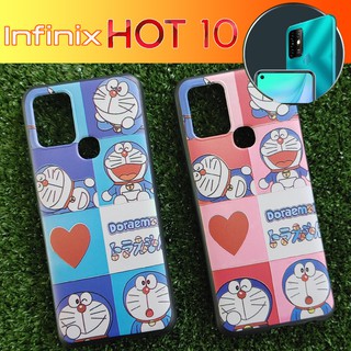 เคส ยาง TPU ลายโดเรมอน คละลาย สำหรับ  Infinix Hot 10