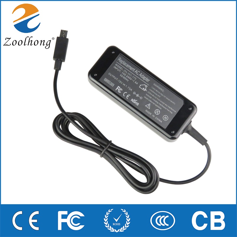 19V 1.75A 33W Micro-USB AC Laptop Adapter Power Charger For Asus Eeebook X205T X205TA E202 E202SA E2