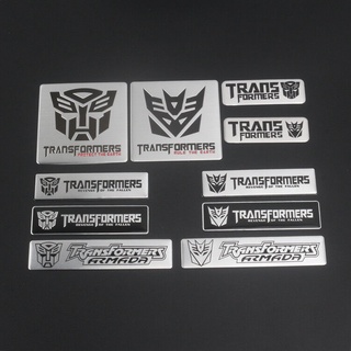 สติกเกอร์โลหะ ลายโลโก้ Transformers Decent villain สําหรับติดตกแต่งด้านหลังรถยนต์