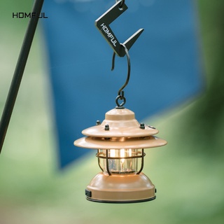 HOMFUL Retro Led Lantern ตะเกียง โคมไฟLED แสงวอร์มโทน นวลตา