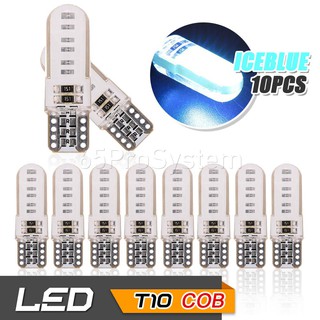 65Infinite (แพ๊ค 10 COB LED T10 W5W สีฟ้า) COB LED Silicone T10 W5W รุ่น Extra Long ไฟหรี่ ไฟส่องป้ายทะเบียน