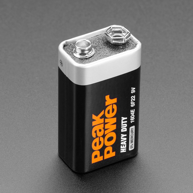 ถ่าน 9 โวลต์ ถ่านก้อนสี่เหลี่ยม 9V มาตรฐาน 1064 Battery 9V Heavy Duty Peak Power Extra Heavy Duty GP Green Cell