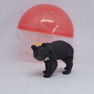 Kaiyodo Capsule Q Museum Mini Figure Asian Black Bear Japan