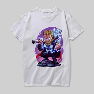 HH MARVEL เสื้อยืดการ์ตูนมาเวลสวยๆ Unisex เสื้อยืดผ้าฝ้าย