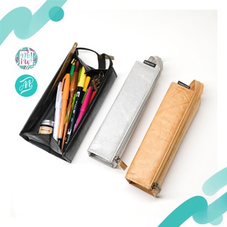 กระเป๋าปากกา Kokuyo ทรงเหลี่ยม กระเป๋าหนัง  วัสดุ Eco-friendly Pen Case กล่องดินสอ กระเป๋าเครื่องสำอางค์