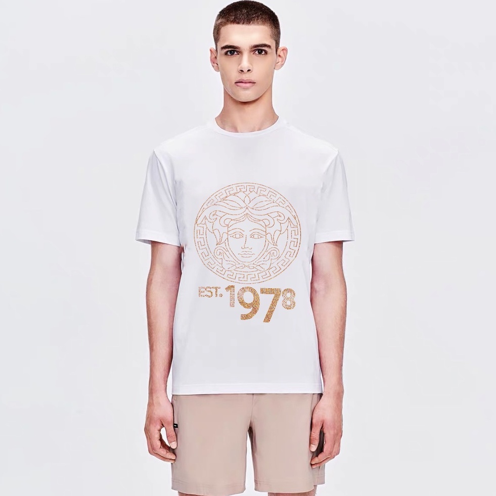 YMS1688 คุณภาพพรีเมี่ยม 1:1 VERSECE Tshirt ผู้หญิงผู้ชาย Baju T เสื้อ