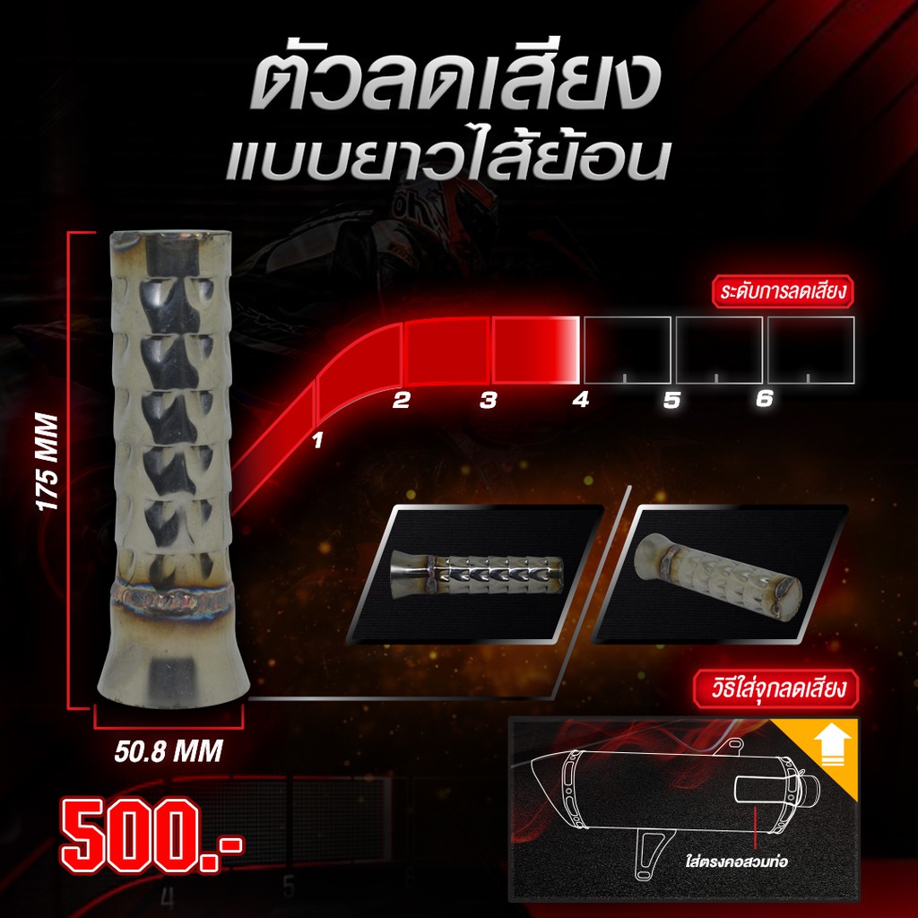 PR2 Db  Killer Long ตัวลดเสียงแบบยาวย้อน กับ ยาวไม่ย้อน