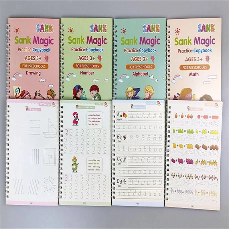 พร้อมส่งจากไทย หนังสือฝึกเขียน สมุดคัดลายมือ  สมุดหัดเขียน ฝึกเขียน ฝึกวาดรูป คณิตศาสตร์ นับเลข พร้อมปากกาล่องหน !! thumbnail 6