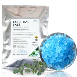 Thaicream เกลือแช่เท้า 1kg กลิ่น ยูคาลิปตัส เกลือเม็ดใหญ่ ไทยครีม Essential Salt Eucalyptus