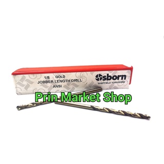 OSBORN ดอกสว่าน เจาะเหล็ก HSS-M2  1/8 นิ้ว ( 3.17 MM )  / 2 ดอก