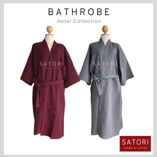 SATORI BATHROBE เสื้อคลุม เสื้อคลุมอาบน้ำ ชุดคลุมว่ายน้ำ ชุดคลุมสปา clinic spa hotel