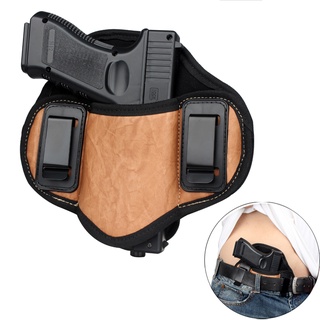 ยุทธวิธีปกปิดพกปืนซองหนัง PU iwb ปืนกรณีพอดี Glock 19 23 32 26 27 30 33, M &amp; P โล่, XDS, ราศีพฤษภ PT111