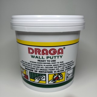 เคมีโป้วผนัง ดราก้า (1 กก.) โป๊วผนัง WALL PUTTY วอลล์พัตตี้ วอลพุตตี้ ปูนโป้วรอยร้าว