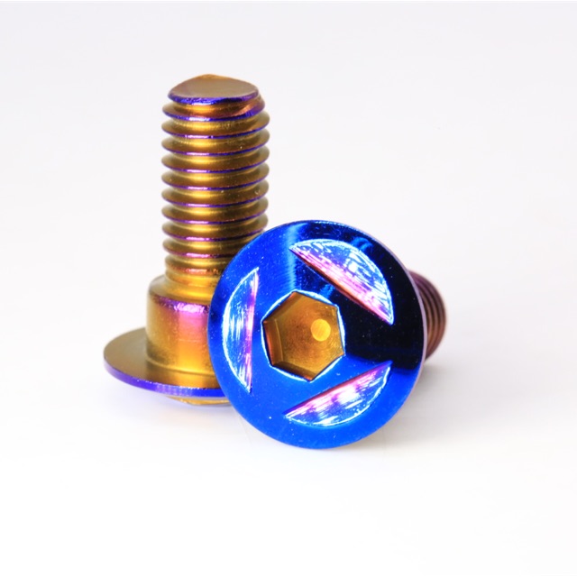 น็อตจานดิส H0nda สีไทเท หัวเบนซ์ เบอร์ 12