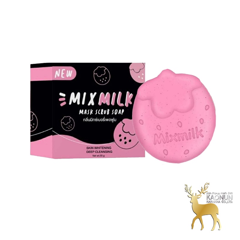สบู่มิกซ์มิลล์ mix milk (แพ็คเกจใหม่) ขนาด 55 กรัม By pondARC มิกมิลล์ mixmilk
