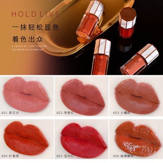 Hold live Marble Velvet Matte Lip ลิปกลอสเนื้อกำมะหยี่ เนื้อดีมาก** ของแท้ พร้อมส่ง