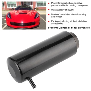 Industrial Shop Radiator Coolant Aluminum Catch Tank 80ml Overflow Reservoir Automobile Universal