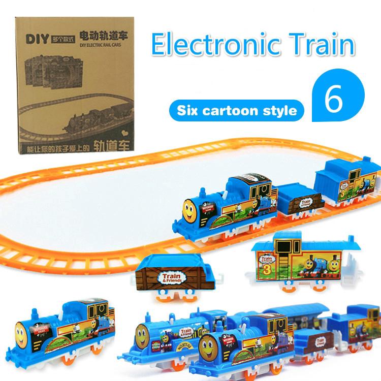 ของเล่นรถไฟไอน้ำอิเล็กทรอนิกส์  Electronic Railway Train Toy