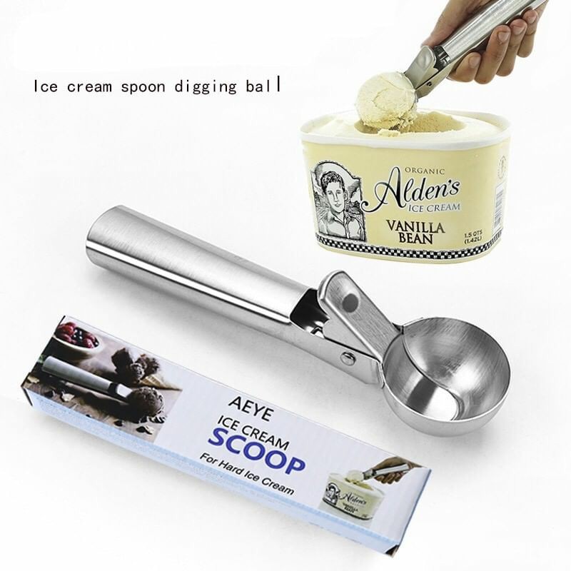Ice cream scoop ช้อนตักไอศครีมสแตนเลสมืออาชีพ ที่ตักไอศครีม