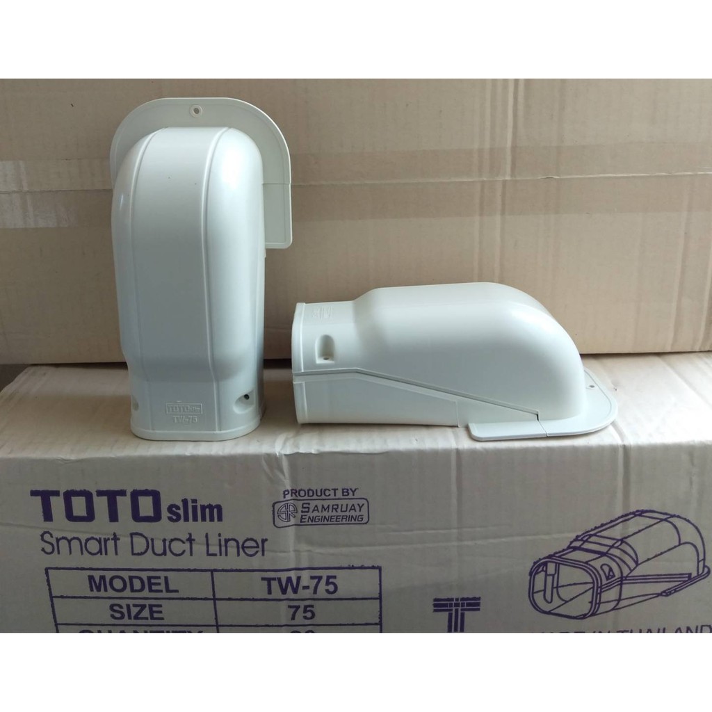หัวกระโหลก ครอบท่อแอร์ ขนาด 75 ยี่ห้อ TOTO