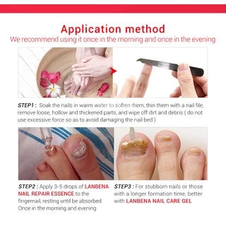 LANBENA Nail Repair Essence 15ml น้ำตบบำรุงเล็บ ซ่อมแซมเล็บเสีย ฟื้นฟูให้ขาวใส บำรุงมือและเล็บเท้า