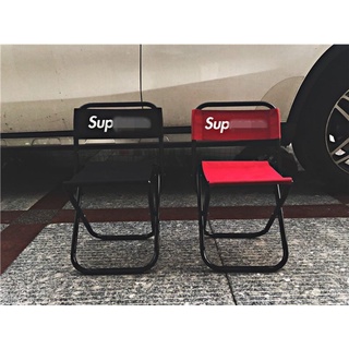 พร้อมส่ง🔥🔥♥️เก้าอี้พับได้ Supreme งานดีมากก  อัพเดทรูปสินค้าจริงค่ะ