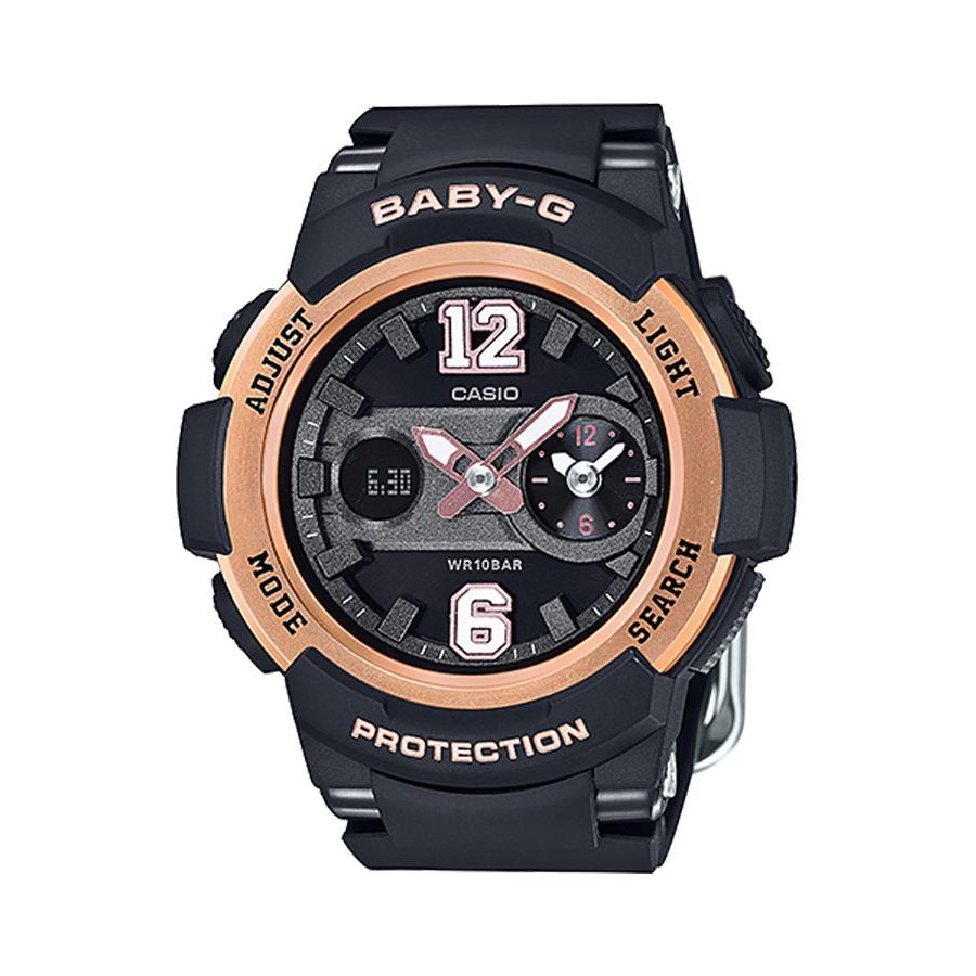 Casio Baby-G นาฬิกาข้อมือผู้หญิง สายเรซิ่น รุ่น BGA-210-1B - สีดำ