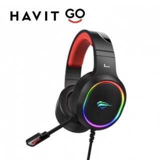 Havit หูฟังเกมส์มิ่ง Gaming Headphone Model H662d (Black) มี Effect RGB เหมาะสำหรับเกมเมอร์.