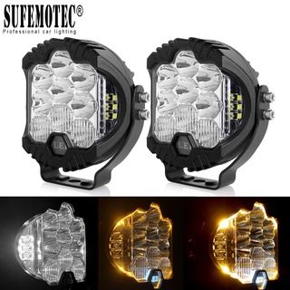 3 Inch LED Driving Light Combo Beam Amber Side Shooter Fog Lamp For Offroad Trucks 4WD Boat Motorcycle DRL 12V 24V