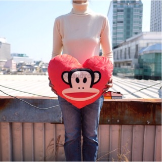 หมอนอิง รูปหัวใจ Paul Frank ลิงพอลแฟรงค์ 14นิ้ว