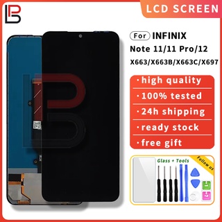 อะไหล่หน้าจอสัมผัส Lcd แบบเปลี่ยน สําหรับ Infinix Note 11 Note 11 Pro Note 12 Note 12 G96 X663 X663B X663C X697 X670