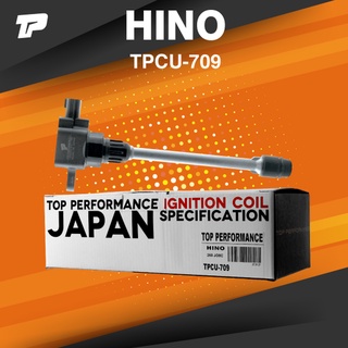 Ignition coil ( ประกัน 3 เดือน ) คอยล์จุดระเบิด HINO JO8C 260 แรง FG1J FM1J ตรงรุ่น แบบใหม่จุกไม่ละลาย - TPCU-709 - T...