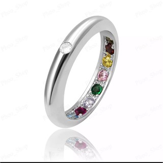 แหวนพูนทรัพย์(R-13)แหวนนพเก้า แหวนแห่งความมั่งคั่ง แหวนเรียบแหวนพลอยนพเก้าใส่แล้วดีเป็นศิริมงคล