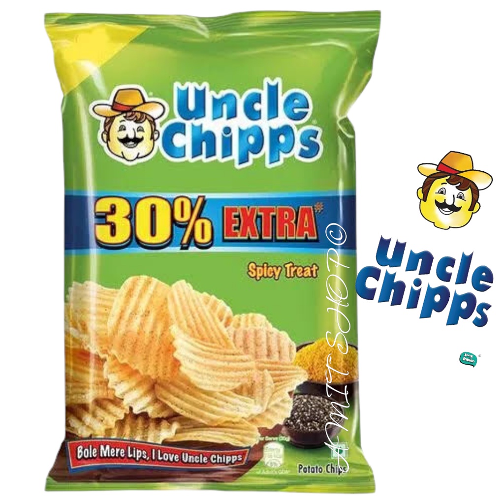 Uncle chips Uncle Chips Potato Chips Spicy Treat Flavour, 55 g Pouch
