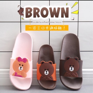 รองเท้าเตะลาย Brown ค่ะ