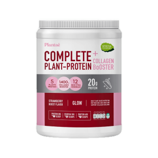 [ส่งฟรี] Plantae Complete Plant Protein รส สตรอว์เบอร์รี่ บูส 1 กระปุก : คอลลาเจน โปรตีนพืช บำรุงผิวสวย รักสุขภาพ คีโต