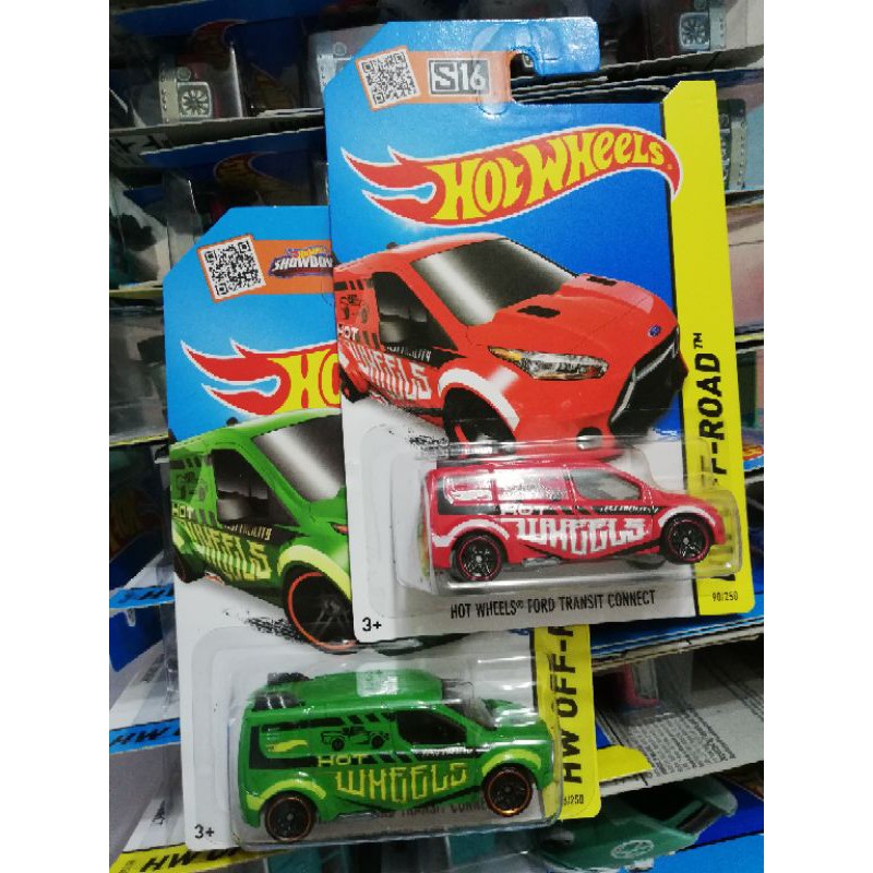(HW2015-7) Hot Wheels Ford Transit Connect สีแดง/เขียว