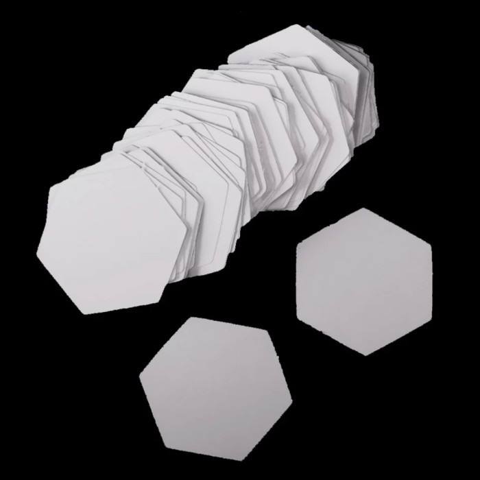 30 ชิ้น HEXAGON PATTERN PAPER PIERCING PAPER QUILTING 2 นิ้ว