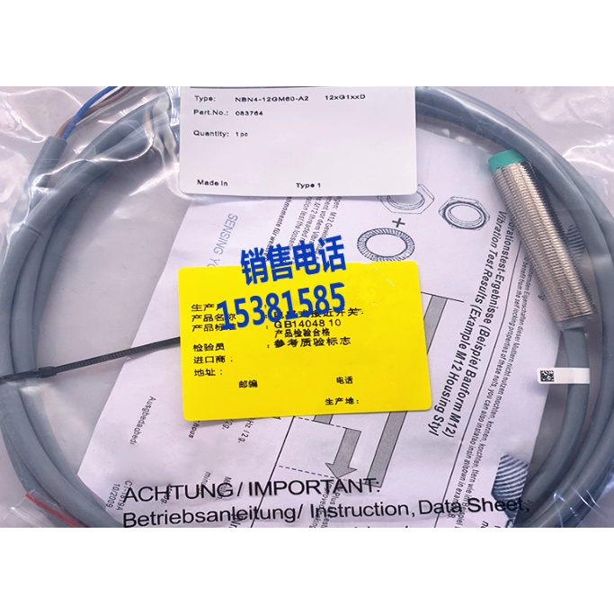 SZ NBN4-12GM60-E2 NBN4-12GM60-E0 NBN4-12GM60-A2 NBN4-12GM60-A0 เซ็นเซอร์ซิมิตี้จุดสินค้าเดิม