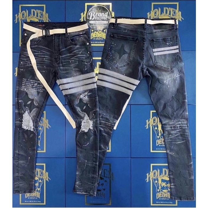 holdem Dark Side Washed Destroyed jeans (Royal Flush) 2021