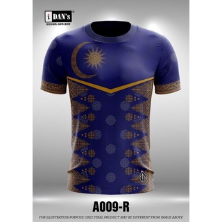 A009 เสื้อยืดแขนสั้นลําลอง พิมพ์ลาย JERSEY SUBLIMATION SEDONDON 1 FAMILY (DEWASA &amp; KANAK2 ) MURAH -BLUE สําหรับผู้ชาย และผู้หญิง