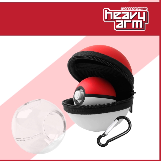 Switch Pokemon Lets Go Pikachu/Eevee! Pokeball Plus Case & Pouch 2 in 1 Pack (OEM) * Crystal Clear *