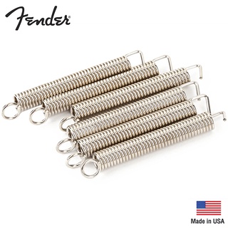 Fender® Spring Tremolo Tension สปริงกีตาร์ 6 ตัว, สีเงิน ( Genuine Parts / Spring Guitar ) ** Made in USA **