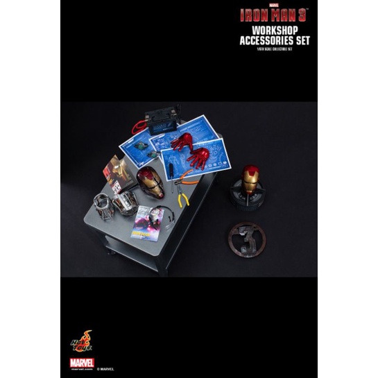 HOT TOYS ACS002 IRON MAN 3 : WORKSHOP ACCESSORIES 1/6TH SCALE COLLECTIBLE SET