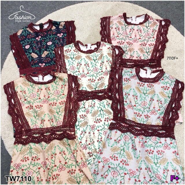 จั้มสูทแต่งลูกไม้ สอบถามก่อนสั่งซื้อ TW7110 ขายส่ง นำเข้า ราคาส่ง ลดราคา ถูก ชุด jumpsuit236