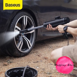 💜ถูกจริง/ส่งไว📦 Baseus เครื่องฉีดน้ำแรงดันสูง พกพาไร้สาย ล้างรถ ชาร์จได้ Handheld High Pressure Washer แบต 18650mAh